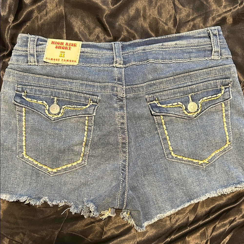 High Rise Denim Shorts